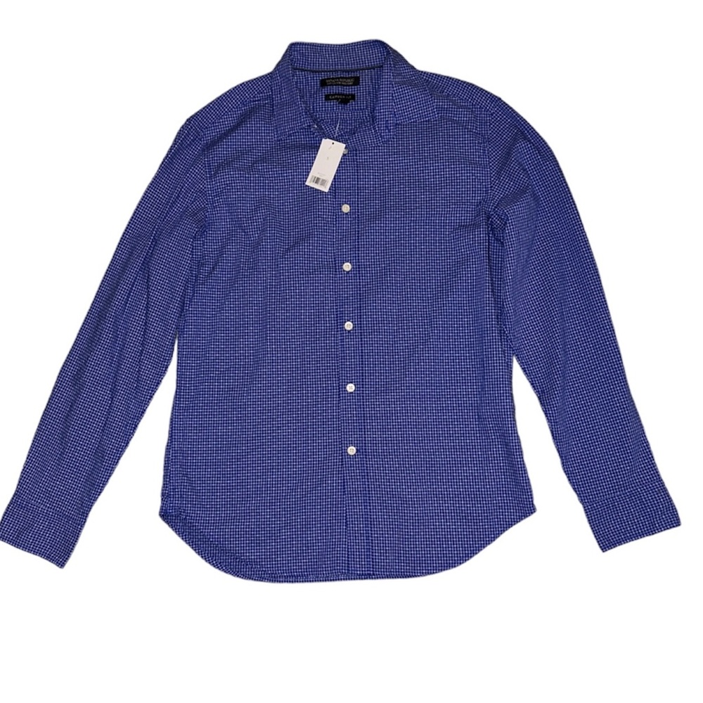 Banana Republic - Mens Size: Small : Blue and White Camden Fit Dress Shirt NWT